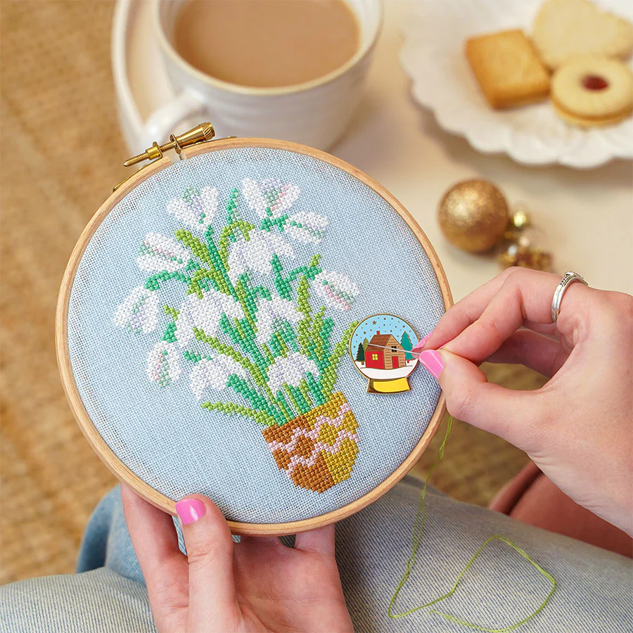 Frosted Snowdrops - Cross Stitch Pattern - Image 2